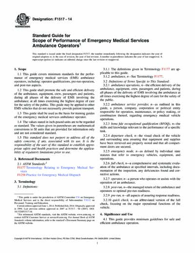 Standards PDF Cover Page