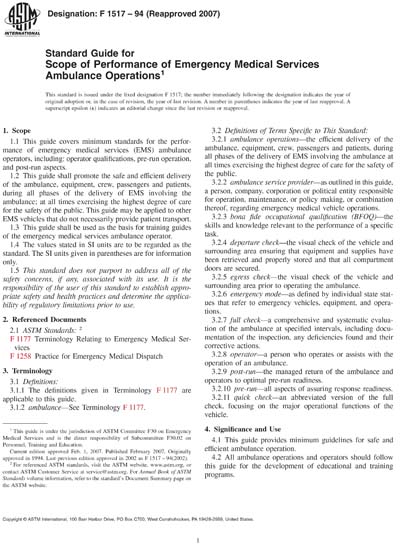 Standards PDF Cover Page