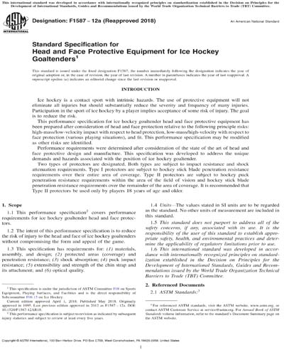 Standards PDF Cover Page