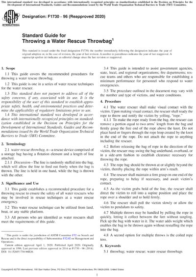 Standards PDF Cover Page