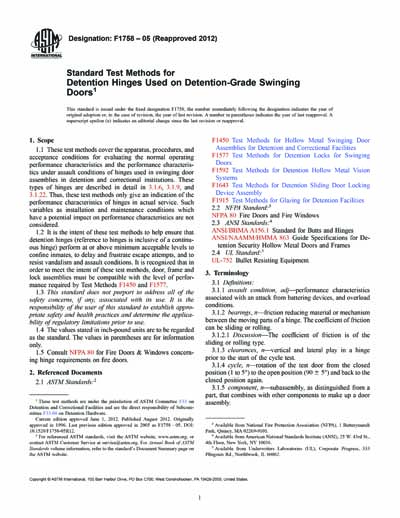 Standards PDF Cover Page