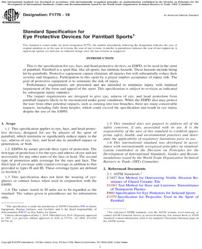 Standards PDF Cover Page