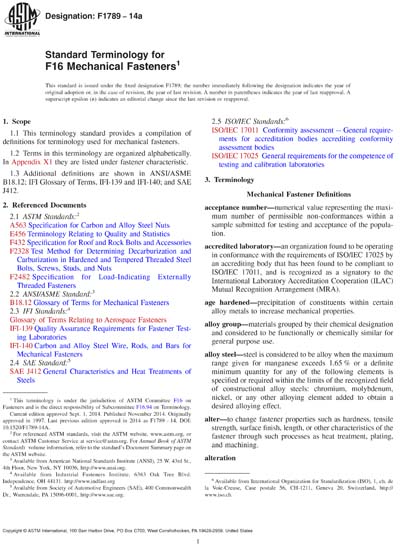 Standards PDF Cover Page