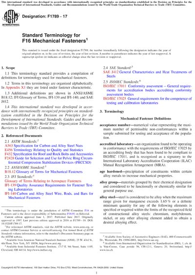 Standards PDF Cover Page