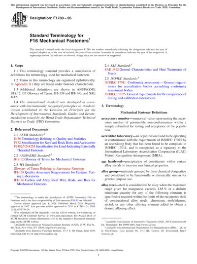 Standards PDF Cover Page