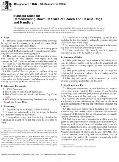 Standards PDF Cover Page