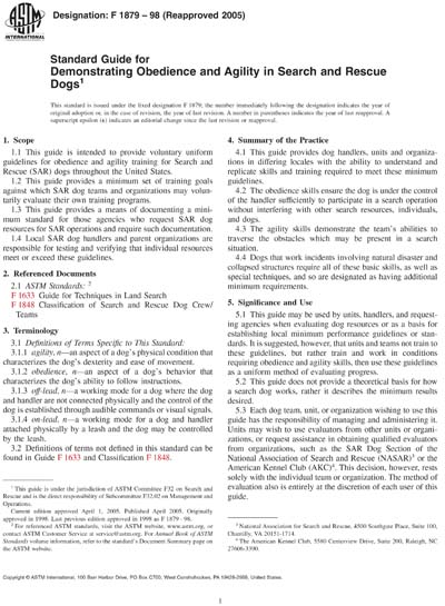 Standards PDF Cover Page