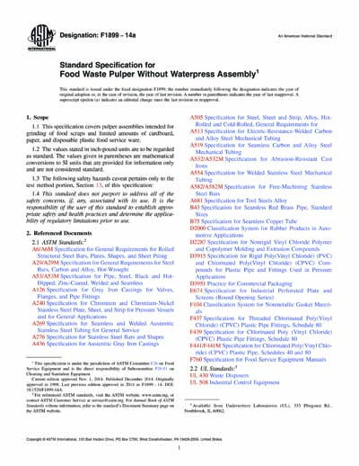 Standards PDF Cover Page