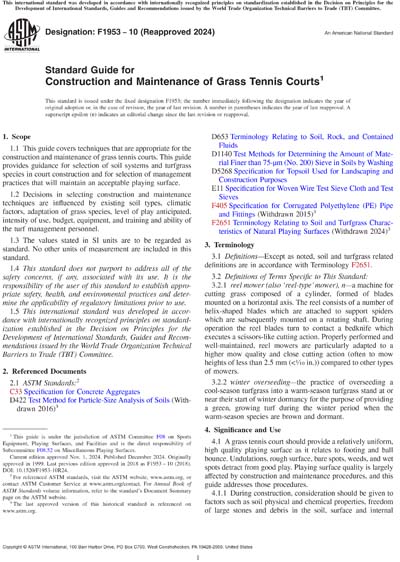 Standards PDF Cover Page
