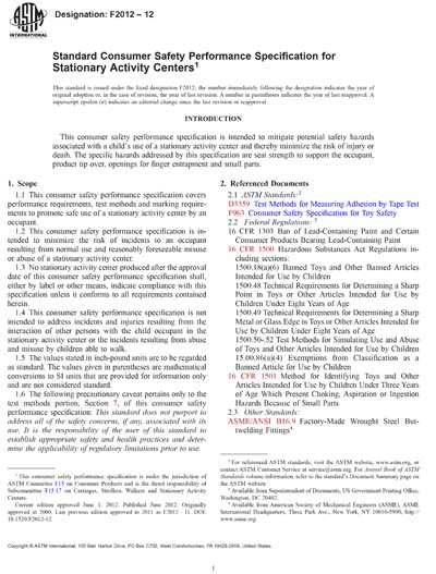 Standards PDF Cover Page