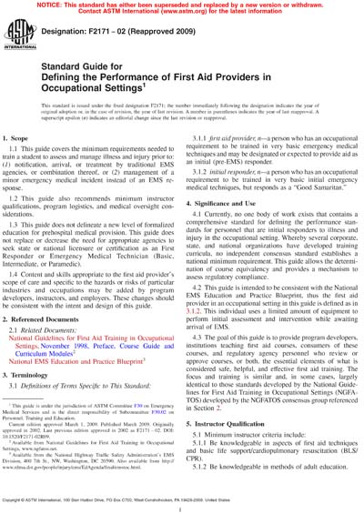 Standards PDF Cover Page