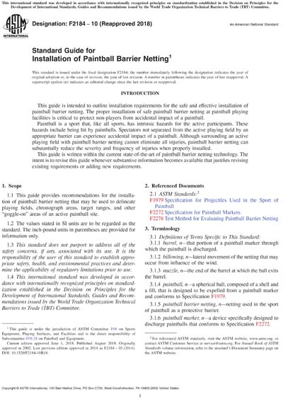 Standards PDF Cover Page