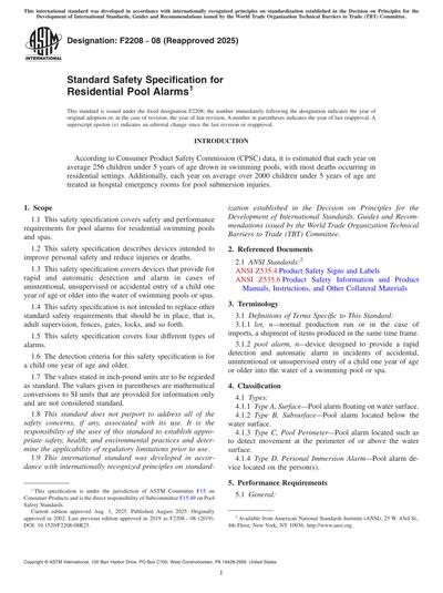 Standards PDF Cover Page