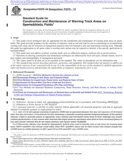 ASTM F2270-12 Red - Standard Guide for Construction and Maintenance of ...