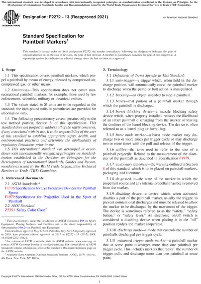 Standards PDF Cover Page
