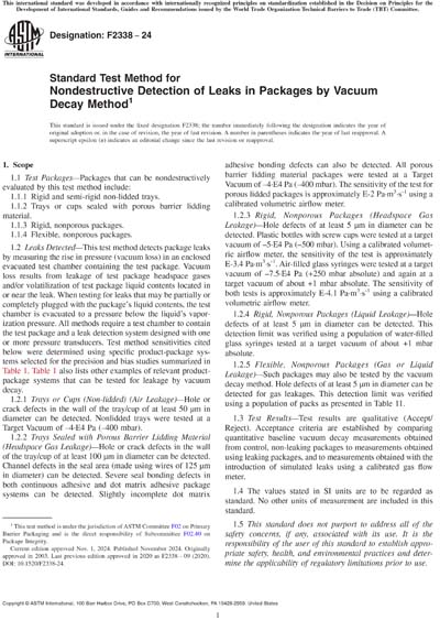 Standards PDF Cover Page
