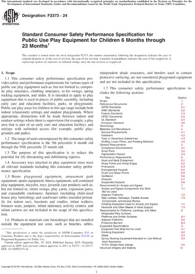 Standards PDF Cover Page