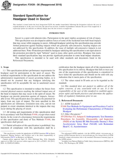 Standards PDF Cover Page