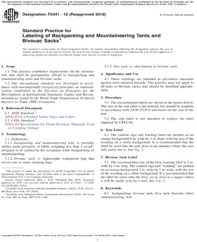 Standards PDF Cover Page