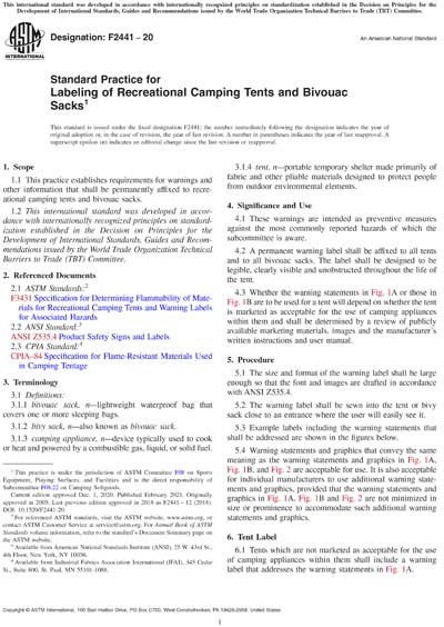 Standards PDF Cover Page