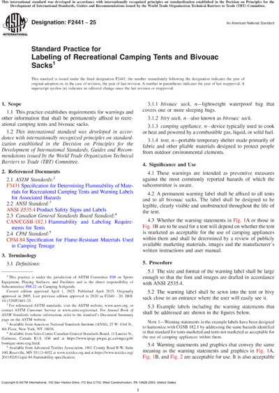 Standards PDF Cover Page
