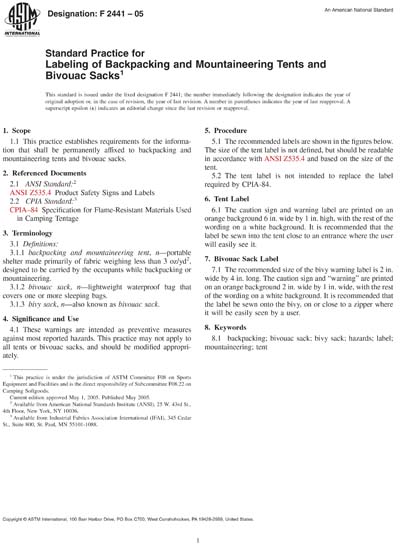 Standards PDF Cover Page