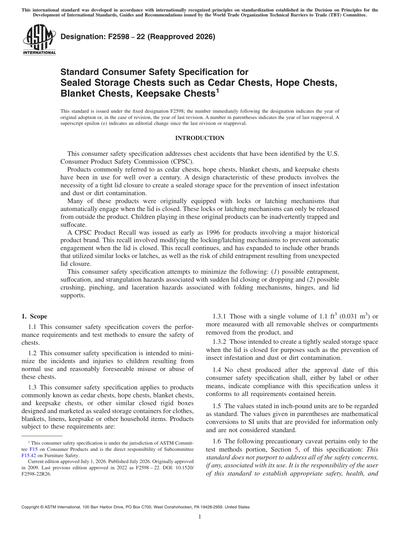 Standards PDF Cover Page