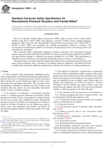 Standards PDF Cover Page