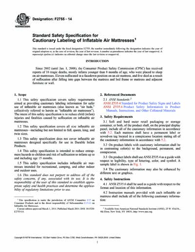 Standards PDF Cover Page