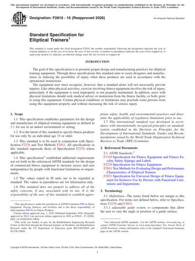 Standards PDF Cover Page
