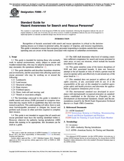 Standards PDF Cover Page