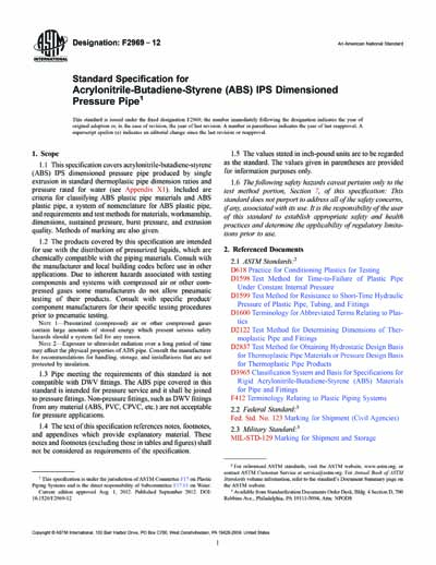 Standards PDF Cover Page