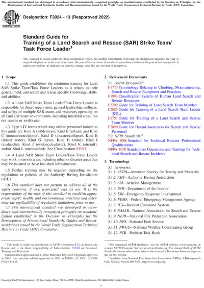 Standards PDF Cover Page