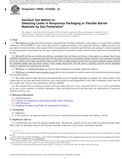 Standards PDF Cover Page