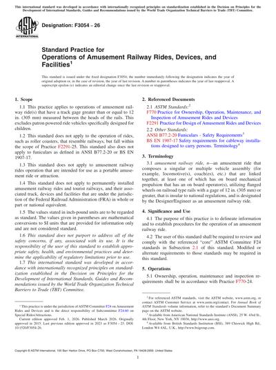 Standards PDF Cover Page