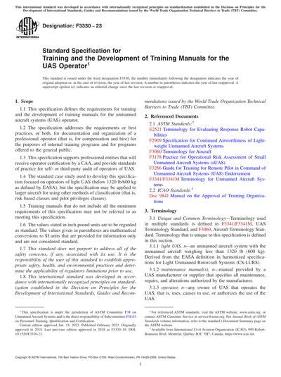 Standards PDF Cover Page