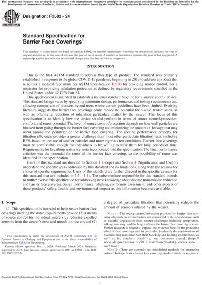 Standards PDF Cover Page