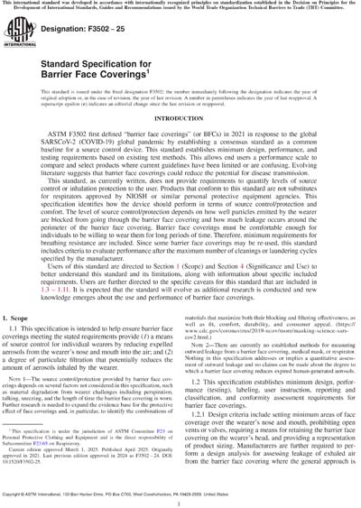 Standards PDF Cover Page