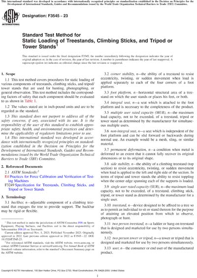 Standards PDF Cover Page