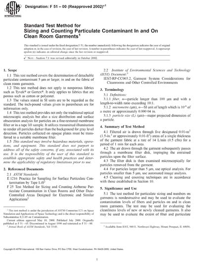 Standards PDF Cover Page