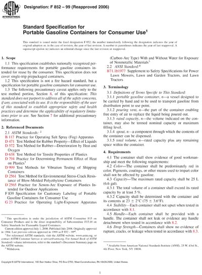 Standards PDF Cover Page