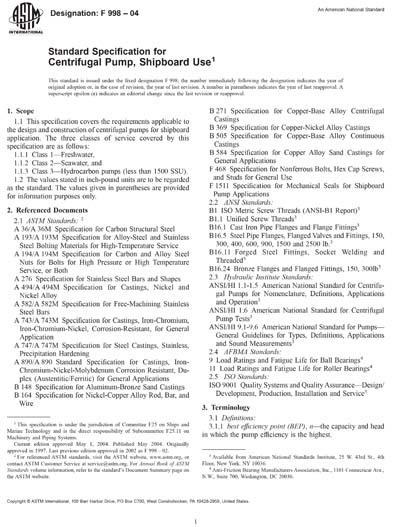 Standards PDF Cover Page