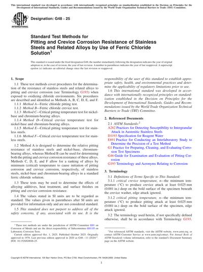 Standards PDF Cover Page