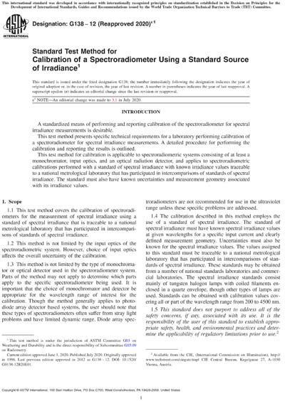 Standards PDF Cover Page