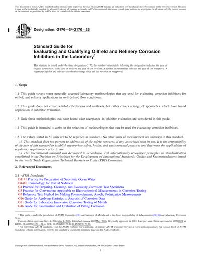 ASTM G170-26 Red - Standard Guide for Evaluating and Qualifying ...
