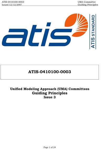 ATIS-0410100-0003 - Unified Modeling Approach (UMA)- Guiding Principles ...