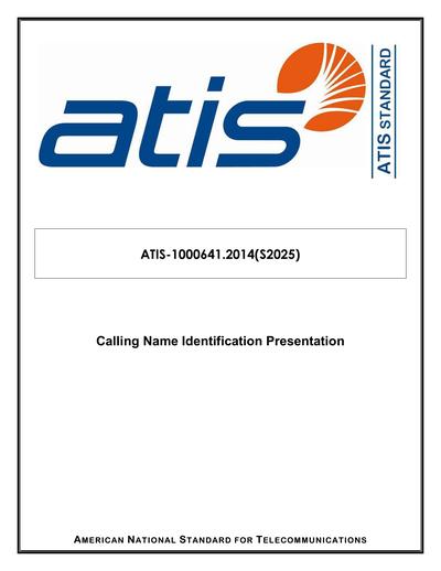 Standards PDF Cover Page