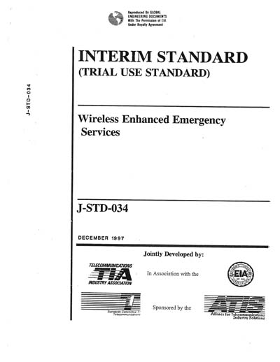 J-STD-034 - Wireless Enhanced Emergency Services