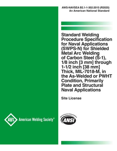 AWS-NAVSEA B2.1-1-302:2015 (R2025) - Standard Welding Procedure ...