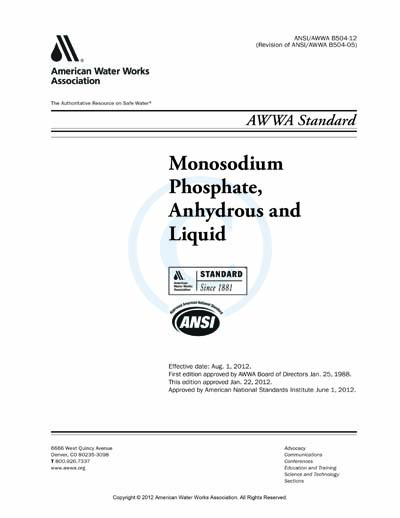 Standards PDF Cover Page